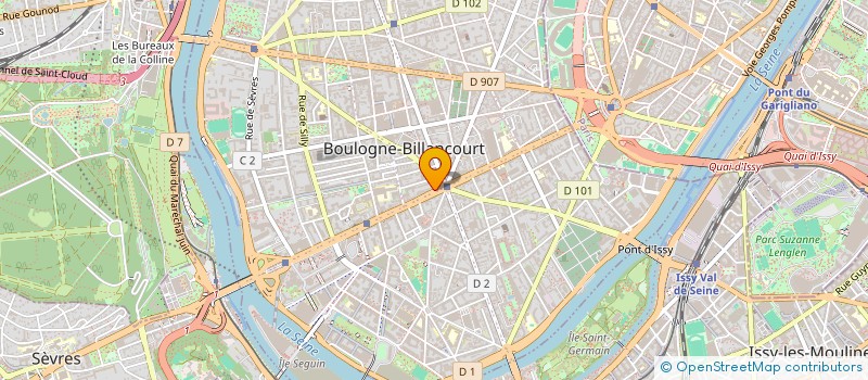 localisation de l'entreprise CSR CONCEPT STORE à BOULOGNE-BILLANCOURT