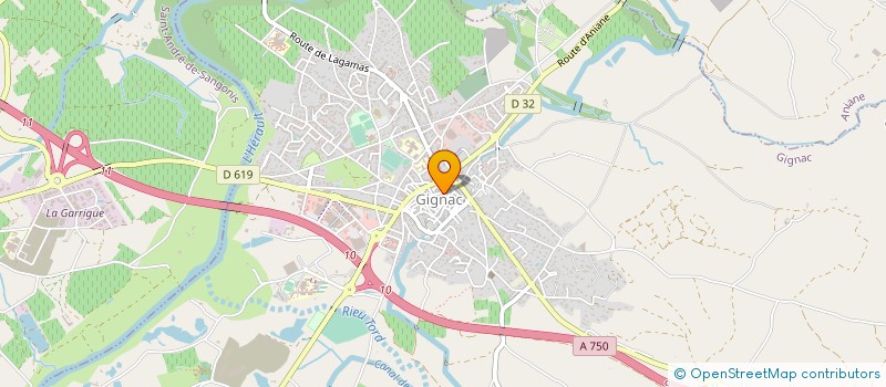 localisation de l'entreprise CSRJ FRERES à GIGNAC