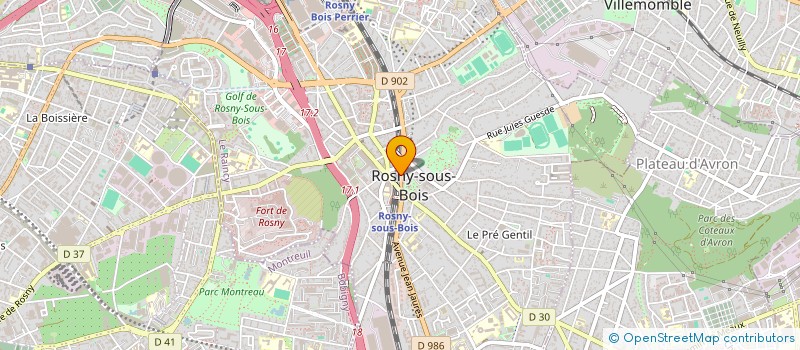 localisation de l'entreprise CSRK BALETTES à ROSNY-SOUS-BOIS