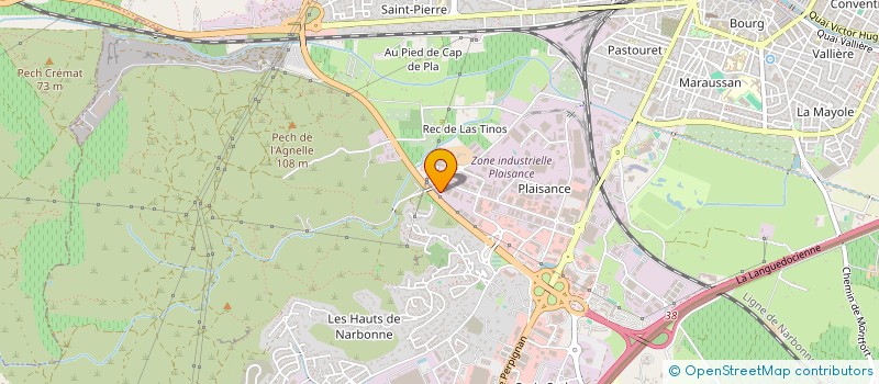 localisation de l'entreprise CSSP  NARBONNE