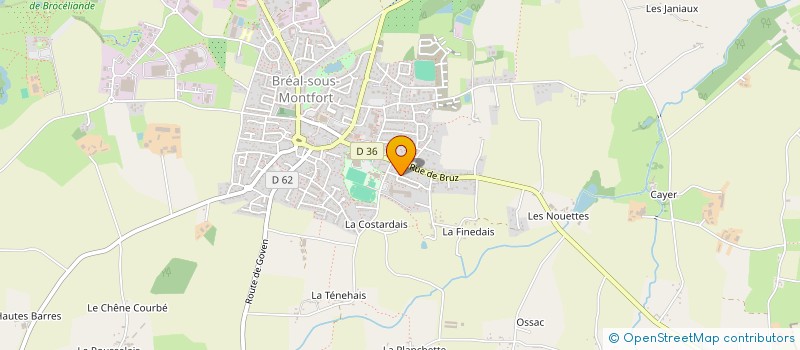 localisation de l'entreprise CST 35 à BREAL-SOUS-MONTFORT