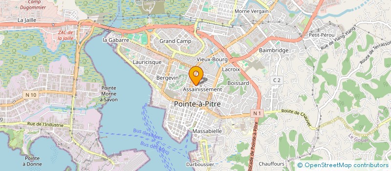 localisation de l'entreprise CST à POINTE-A-PITRE
