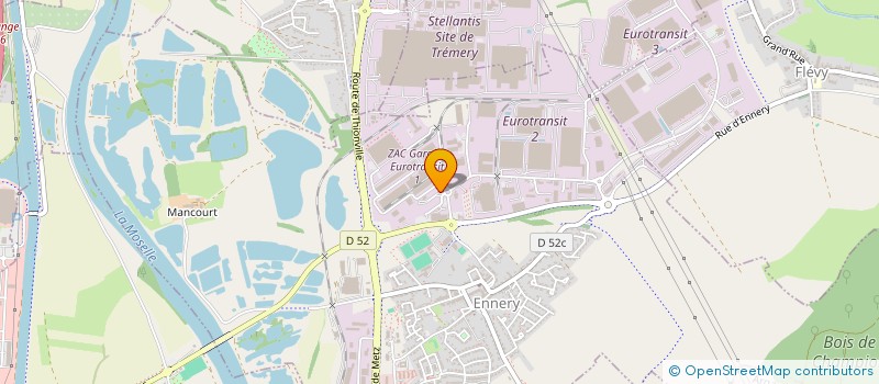 localisation de l'entreprise CST 57  FLEVY