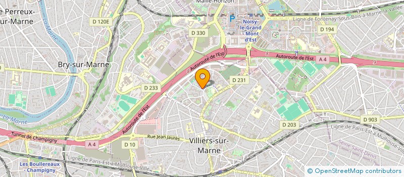 localisation de l'entreprise CST  VILLIERS-SUR-MARNE