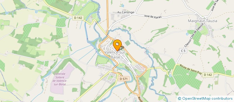 localisation de l'entreprise CST CORPORATION  VALENCE-SUR-BAISE