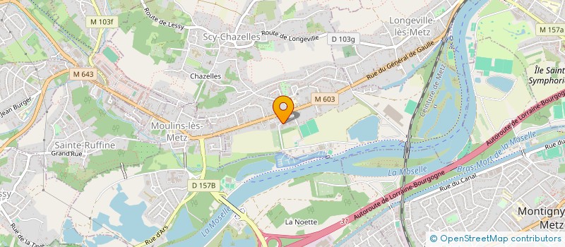 localisation de l'entreprise CST ECHAFAUDAGE  SCY-CHAZELLES