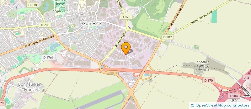 localisation de l'entreprise CST FINANCES à GONESSE