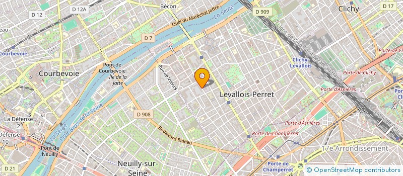 localisation de l'entreprise CST INVEST à LEVALLOIS-PERRET