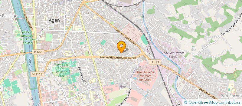 localisation de l'entreprise CSTA  AGEN