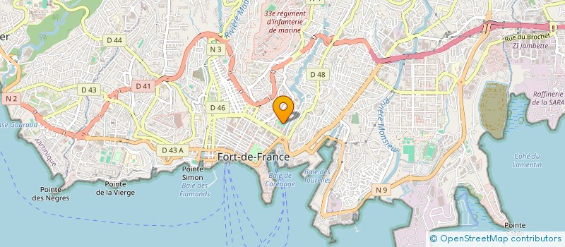 localisation de l'entreprise CSTM ET AFFILIES à FORT DE FRANCE
