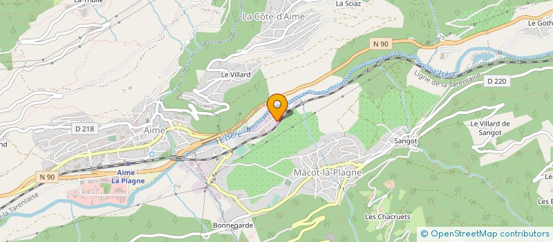 localisation de l'entreprise CSTP à LA PLAGNE TARENTAISE