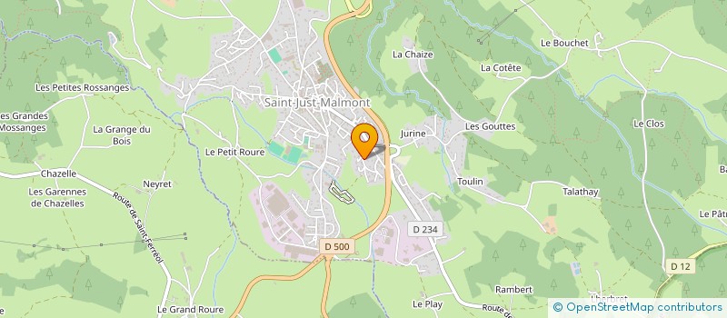 localisation de l'entreprise CSTP  SAINT-JUST-MALMONT