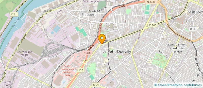 localisation de l'entreprise CSTRANSPORT à LE PETIT-QUEVILLY