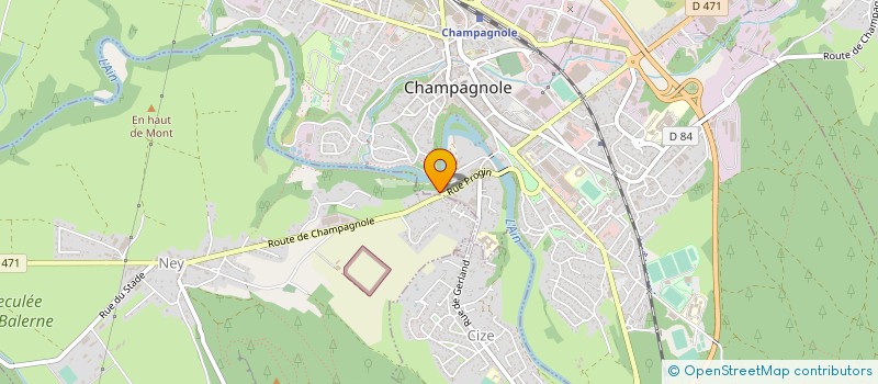 localisation de l'entreprise CSV à CHAMPAGNOLE