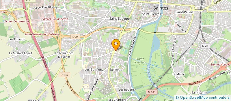 localisation de l'entreprise CSV AUDIT  SAINTES