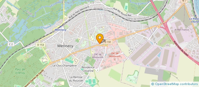 localisation de l'entreprise CSV AUTO LOIRET à MENNECY