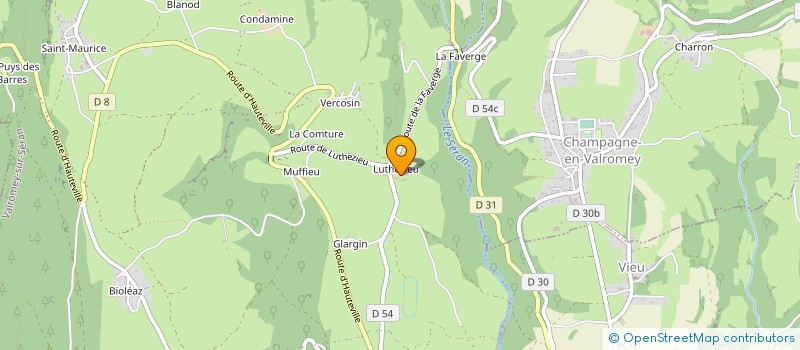 localisation de l'entreprise CSV BOUVARD à VALROMEY-SUR-SERAN