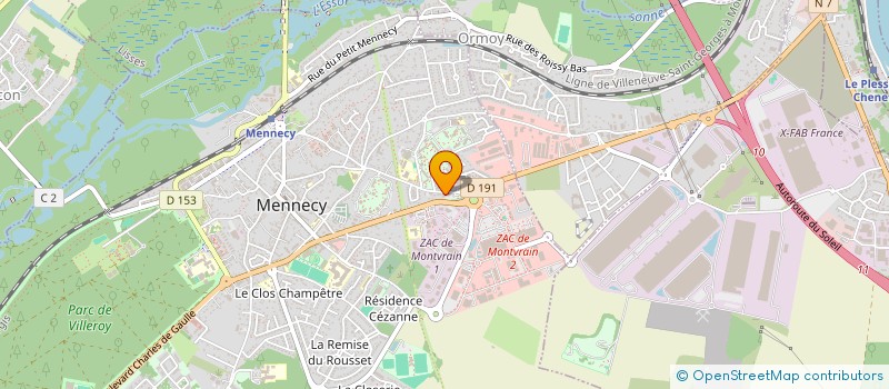 localisation de l'entreprise CSV IMMOBILIER à MENNECY
