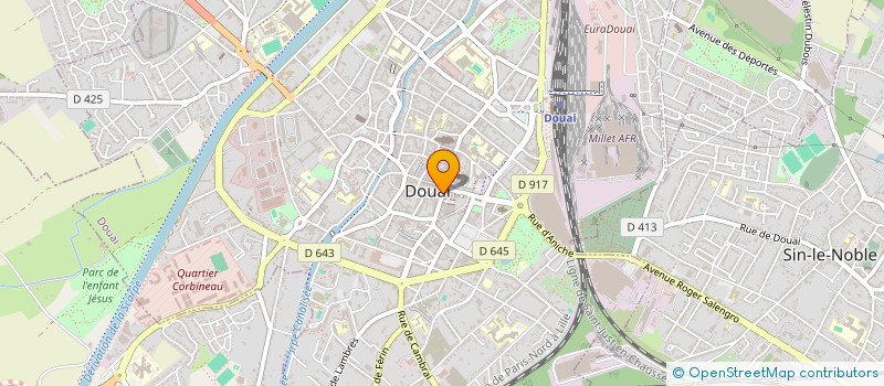 localisation de l'entreprise CSV OPTIQUE à DOUAI