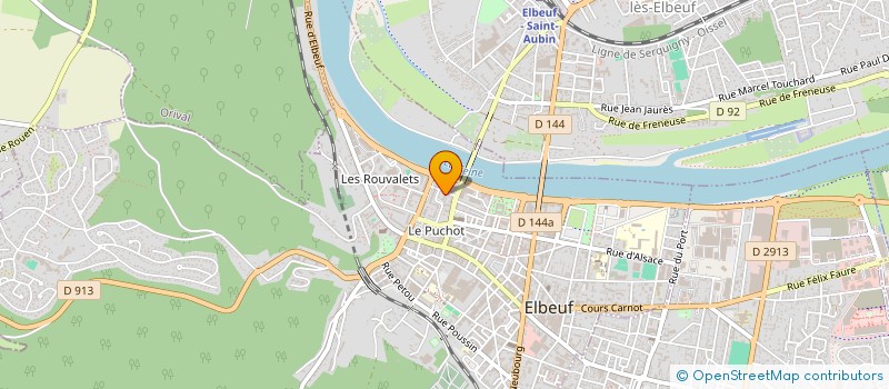 localisation de l'entreprise CSX 76 à ELBEUF