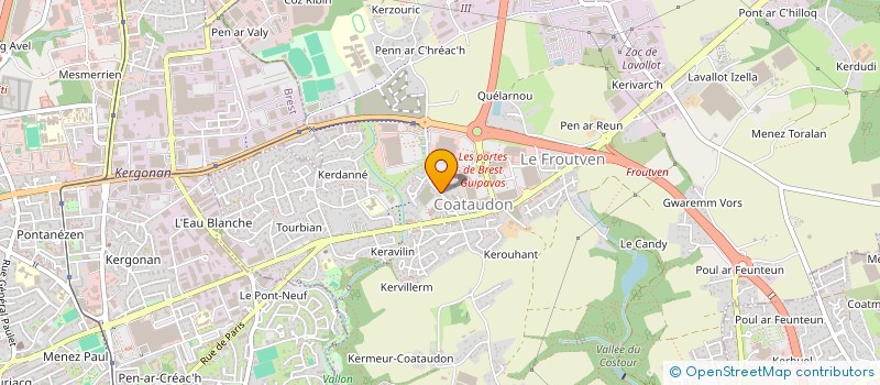 localisation de l'entreprise CT  GUIPAVAS