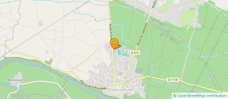 localisation de l'entreprise CT  CUXAC-D'AUDE