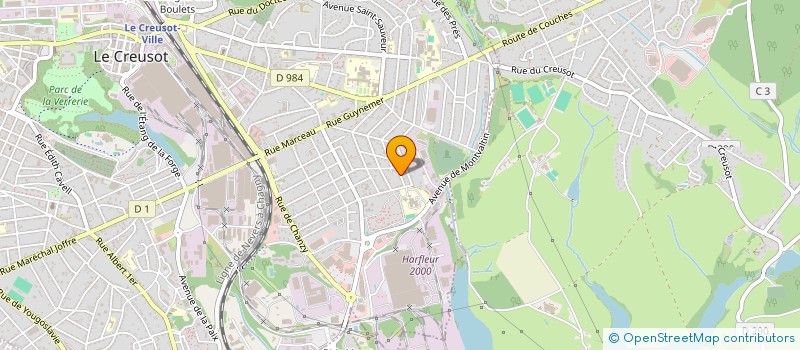 localisation de l'entreprise CT AUTO  LE CREUSOT