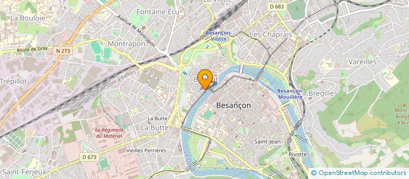 localisation de l'entreprise CT BESANCON à BESANCON