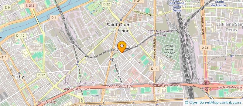 localisation de l'entreprise CT CAB à SAINT-OUEN-SUR-SEINE
