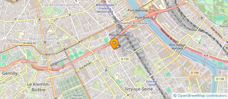 localisation de l'entreprise CT & CO à IVRY-SUR-SEINE