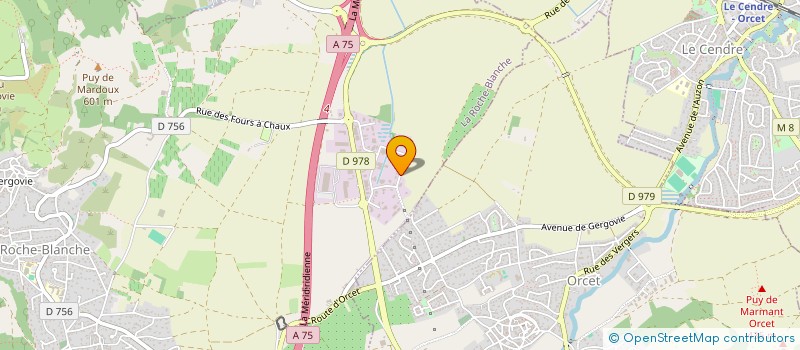 localisation de l'entreprise CT CONSTRUCTION à LA ROCHE-BLANCHE