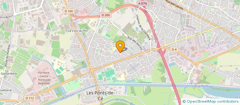 localisation de l'entreprise CT CONSTRUCTION  LES PONTS-DE-CE