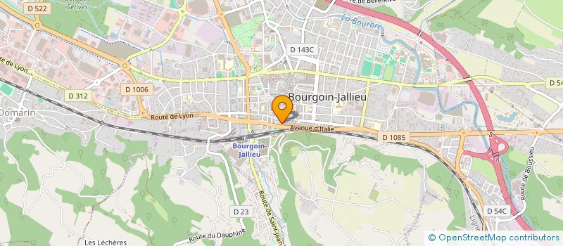 localisation de l'entreprise CT CONSTRUCTION à BOURGOIN-JALLIEU