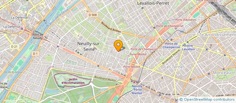 localisation de l'entreprise CT CONSULTING à NEUILLY-SUR-SEINE