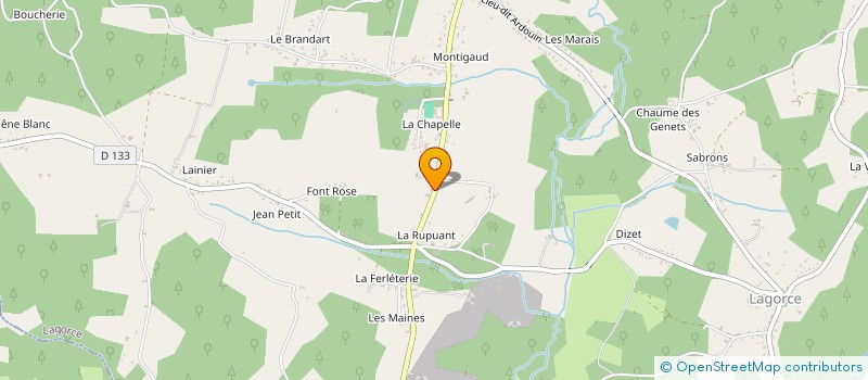 localisation de l'entreprise CT COUTRAS DS à LAGORCE