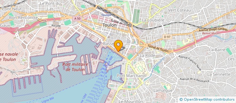 localisation de l'entreprise CT CREATION à TOULON