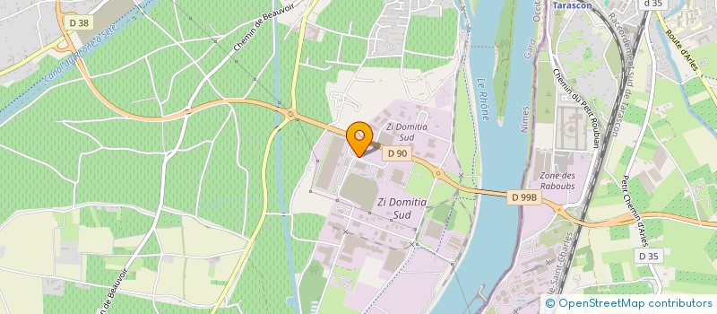 localisation de l'entreprise CT DOMITIA à BEAUCAIRE