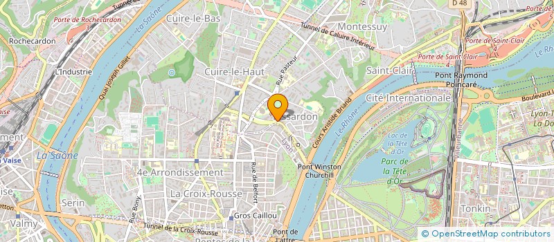 localisation de l'entreprise CT ENTREPRISE  CALUIRE ET CUIRE