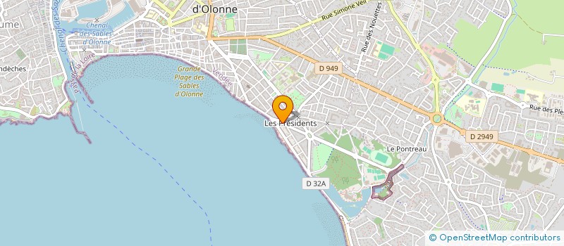 localisation de l'entreprise CT EVOLUTION à LES SABLES D'OLONNE