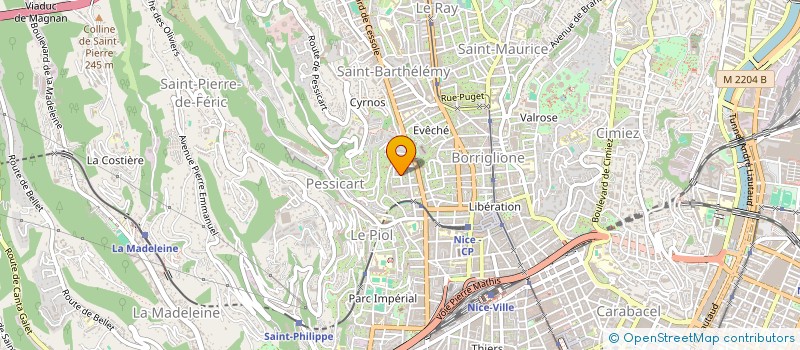 localisation de l'entreprise CT FONCIERE à NICE