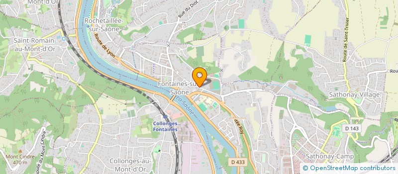 localisation de l'entreprise CT FONTAINES  FONTAINES-SUR-SAONE