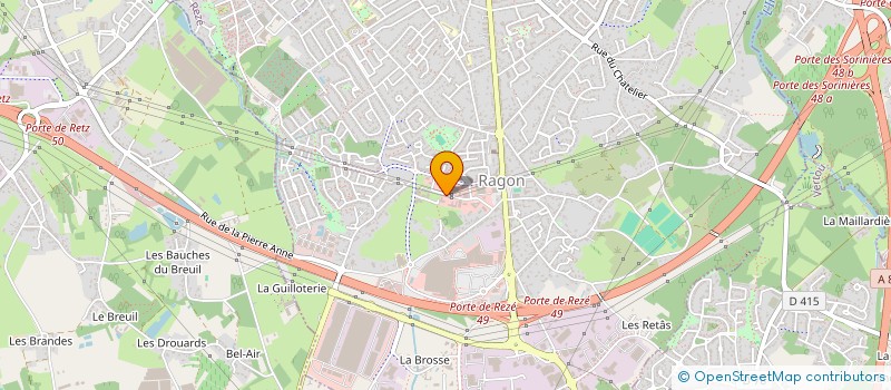 localisation de l'entreprise CT FORMATION à REZE