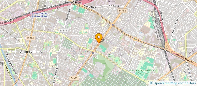localisation de l'entreprise CT GS  AUBERVILLIERS