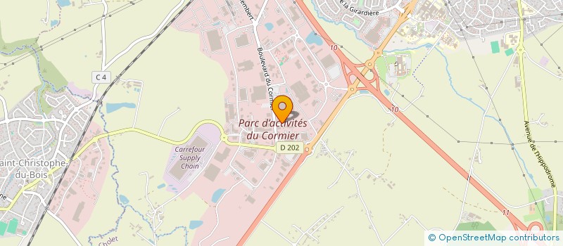 localisation de l'entreprise CT HEXA à CHOLET