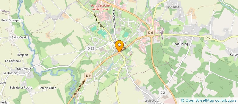 localisation de l'entreprise CT IMMO  TREMEVEN