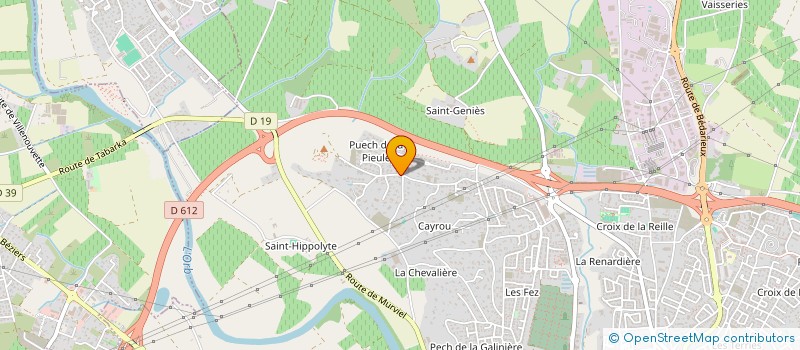 localisation de l'entreprise CT IMMO  BEZIERS