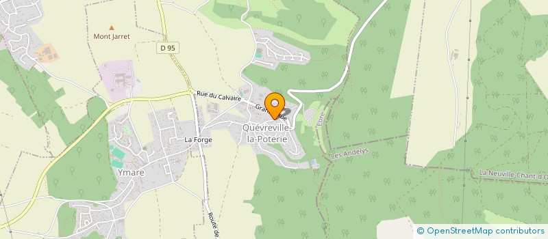 localisation de l'entreprise CT IMMO  QUEVREVILLE-LA-POTERIE