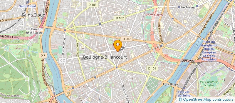 localisation de l'entreprise CT IMMO-CONSEIL à BOULOGNE-BILLANCOURT