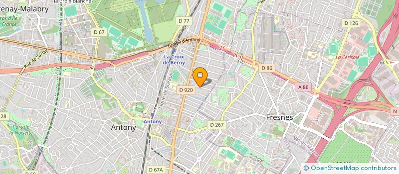 localisation de l'entreprise CT IMPLANT à ANTONY