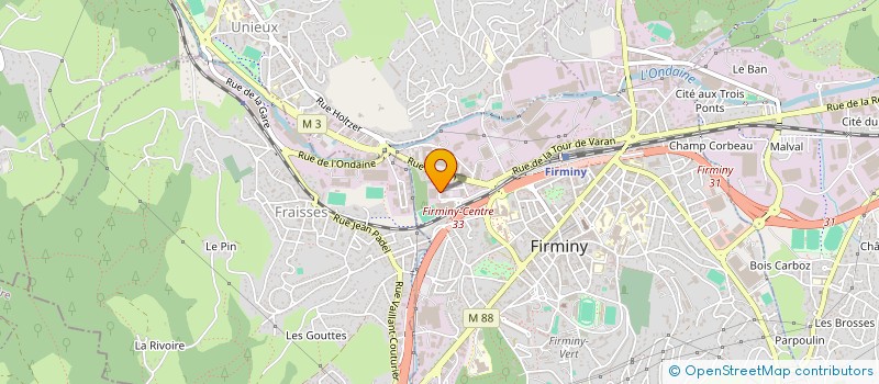 localisation de l'entreprise CT INDUSTRIE  FIRMINY